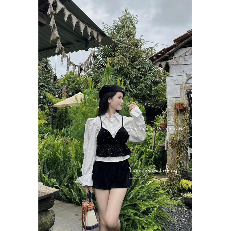SET 3 MÓN ÁO SƠ MI KÈM GILE NHUNG