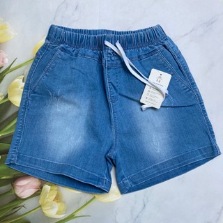 Quần đùi nữ từ 43-60kg jean dày mềm có độ giãn mạnh - hàng đẹp - lưng thun có dây rút - QU525