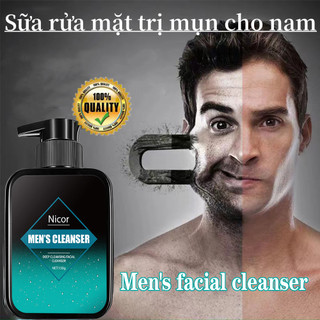 Sữa rửa mặt nam 150g sữa rửa mặt ngừa mụn sữa rửa mặt da dầu mụn Chống mụn đầu đen kiểm soát dầu và làm sạch sâu