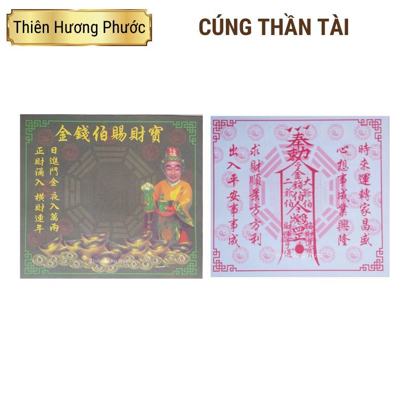 Cúng thần tài 1 lá linh phù