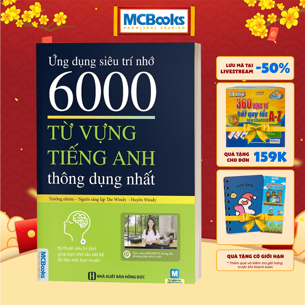 Sách - Ứng Dụng Siêu Trí Nhớ 6000 Từ Vựng Tiếng Anh Thông Dụng Nhất Cho Người Học Tiếng Anh Cơ Bản - Học Kèm App Online