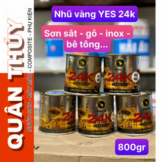 Sơn Nhũ Vàng 24K - hệ 1K pha xăng thơm, sơn sắt, mạ kẽm CAO CẤP
