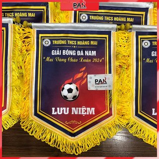 Cờ lưu niệm thể thao⚡ĐÃ GỒM IN THEO YÊU CẦU⚡Cờ giải đấu thể thao, bóng đá, bóng chuyền, cầu lông PAK C01