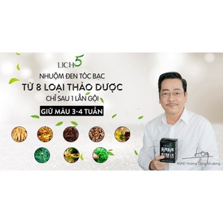 Combo 3 gói dùng thử Dầu gội đen tóc thảo dược LICH5