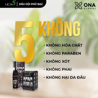 Combo 3 gói dùng thử Dầu gội đen tóc thảo dược LICH5
