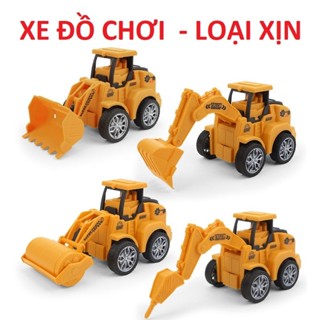  Bộ 4 xe đồ chơi  Chạy Với 1 Nút Bấm  mô hình công trình xây dựng cho bé nhựa an toàn bền đẹp 
