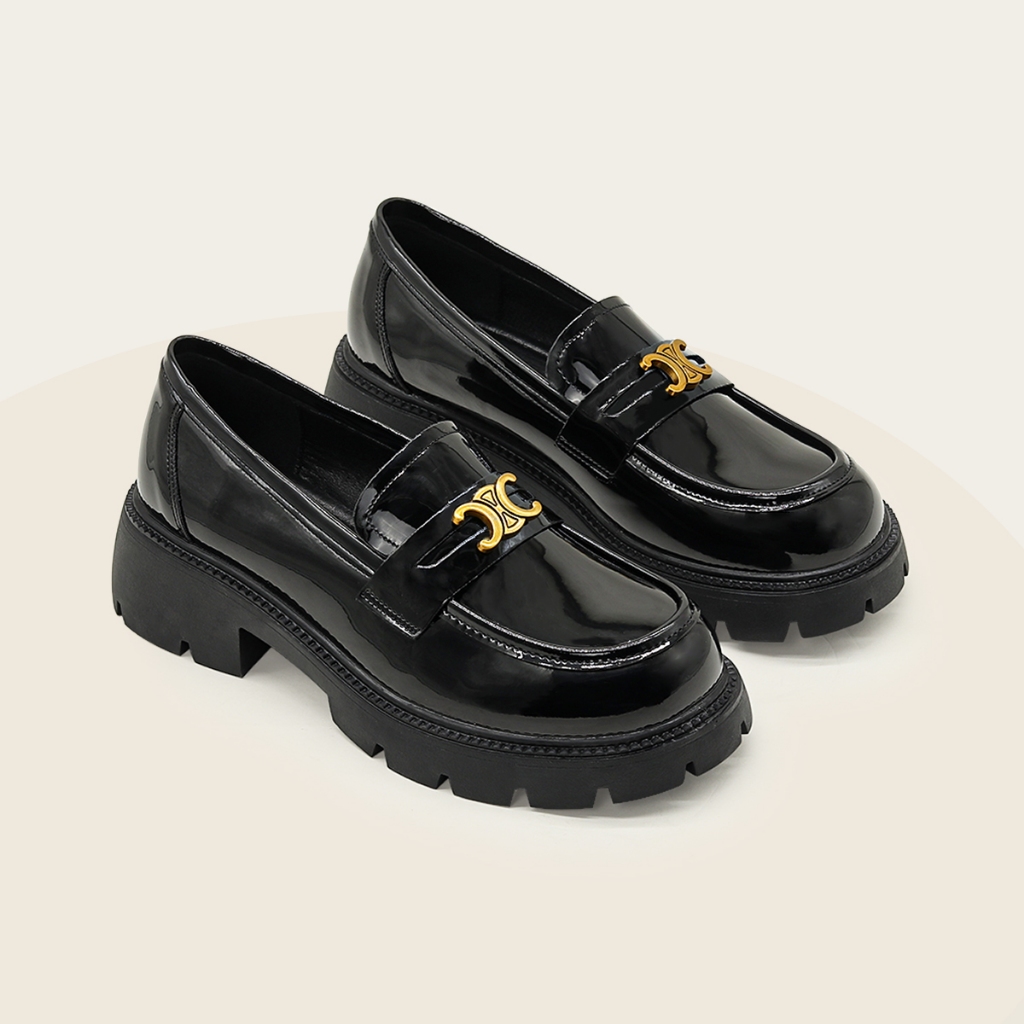 Giày Oxford nữ vintage đính nơ khóa MS0012