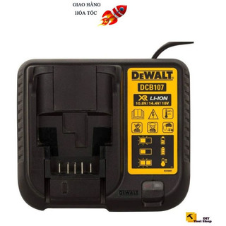 Sạc Pin DEWALT 10.8/12V - 18/20V DCB107-B1 | DIYTOOLSHOP - Chính Hãng