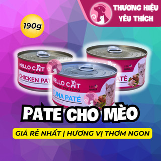 🧧[SALE TẾT] 🧧 Combo Pate cho mèo Hello Cat (190g) & 3 gói Pate Ciao (150g)
