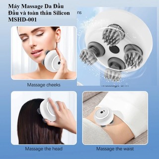 Máy massage da đầu đầu và toàn thân silicon mshd-001