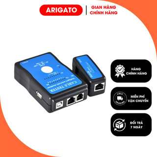 Máy Test Mạng V-E101 VEGGIEG, Hộp Kiểm Tra Dây Mạng SY168 M726AT RJ45 RJ11 Chất Lượng Cao ARIGATO