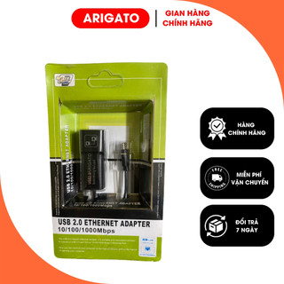 Cáp Chuyển đổi USB to Lan 2.0 3.0 to Lan 10/100Mbps, VegGieg V-K307, Dây Type C sang mạng lan RJ45