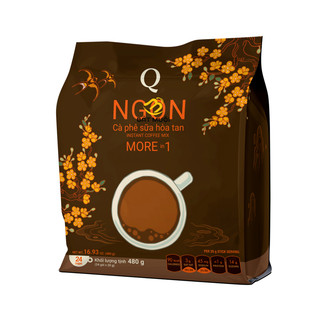 Túi 24 gói cà phê sữa hoà tan hiệu ngon more in 1 - trần quang
