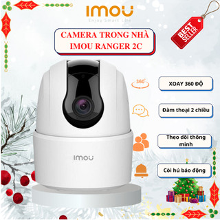 Camera WIFI IMOU RANGER 2C trong nhà độ nét 2MP - 4MP xoay 360, đàm thoại 2 chiều hàng chính hãng