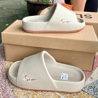 Dép bánh mỳ NK Calm Slide bánh mì đi trong nhà Nữ Nam ĐẾ SƠN 2 màu Bản Vân Nhám Mới Nhất 2023 xịn dập logo và form chuẩn