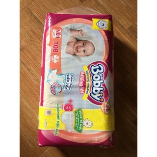 Miếng Lót Bobby Newborn1 108 ( + 6 tã mở 1 bên cho bé sơ sinh )