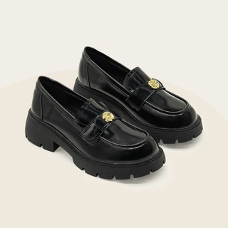 Giày Oxford nữ vintage đính hoa MS0064