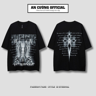 Áo thun nam unisex form rộng cao cấp tay lỡ cổ tròn chất cotton dày dặn thoáng mát - An Cường Official 29