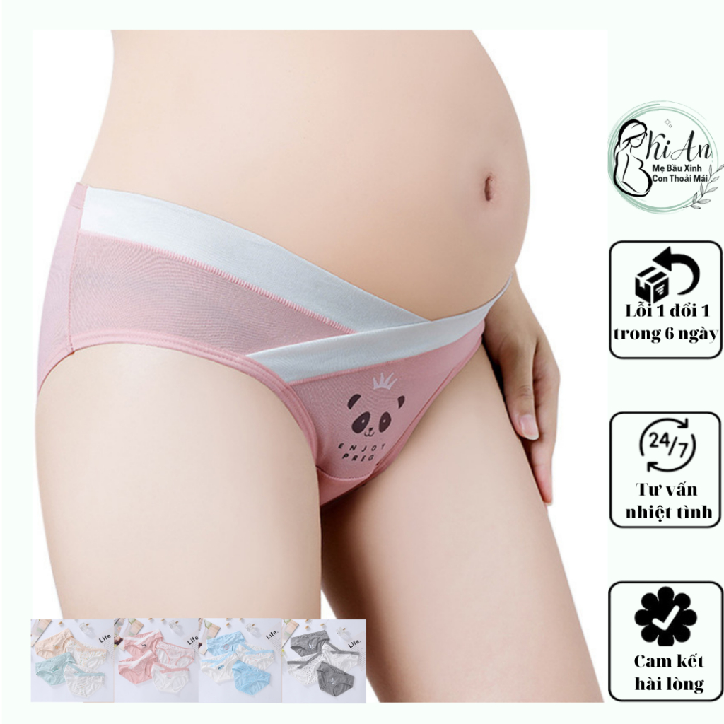 Quần lót bầu Ki An 20020, sét lót bầu100% cotton cao cấp chính hãng Enjoy spring thiết kế thông minh
