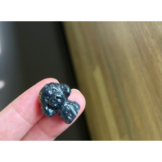 Mặt Ngọc Jadeite Jade A thiên nhiên chạm hình chú chó chibi