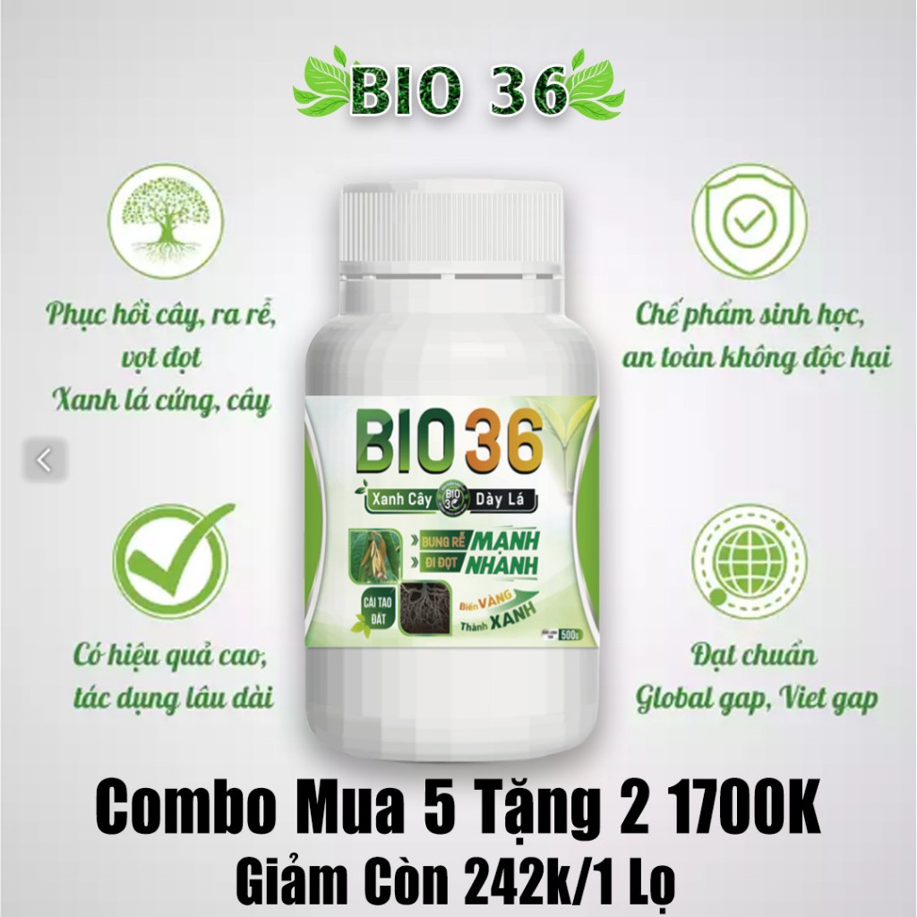 [Combo 5 tặng 2] Bio 36 - Siêu Kích Rễ, Siêu Đi Đọt