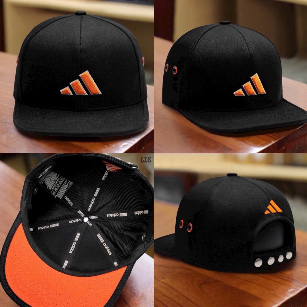 (Video Thật) Mũ Lưỡi Trai Nam SNAPBACK Cao Cấp,Logo 3 Sọc Thêu Trẻ Trung.Phom Mũ Chuẩn.