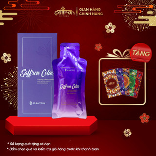Nước Uống Collagen Saffron Colax Dr.Saffron vị Đào Cam Mật Ong (7 gói x 30ml)