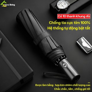 Dù gấp gọn SALAY ô che nắng mưa cầm tay, tự động bật tắt, chống tia UV, ô dù che nắng mưa cao cấp