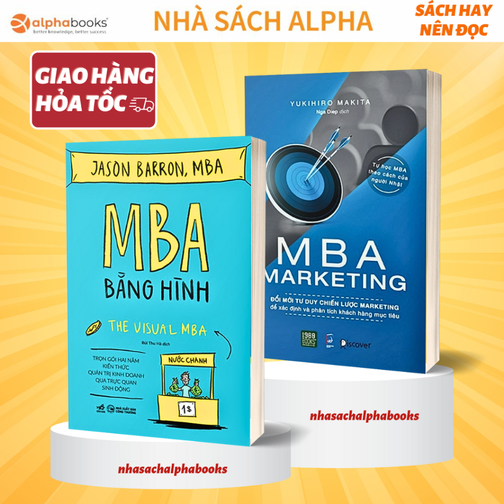 Lẻ/Combo Sách: MBA bằng hình + MBA Marketing