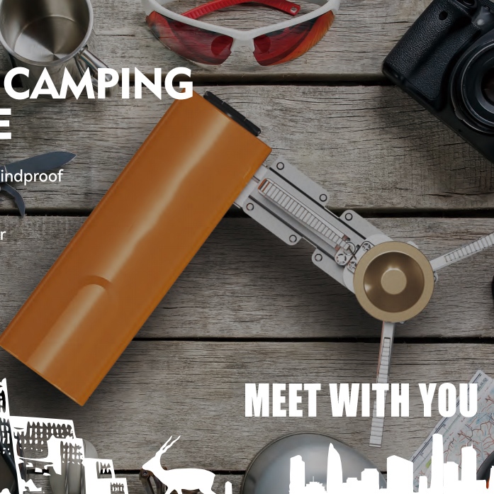 bếp ga du lịch dã ngoại mini xếp gọn bếp gas camping Sử dụng an toàn hiết Kế Nhỏ Gọn Hiện Đại