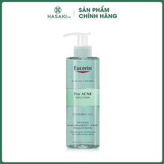 Sữa Rửa Mặt Eucerin Dành Cho Da Mụn ProAcne Solution Cleansing Gel Hasaki Sản Phẩm Chính Hãng
