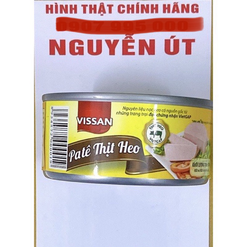 pate thịt heo vissan 170g