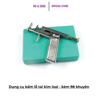 Dụng cụ bấm lỗ tai kim loại - kèm 98 khuyên