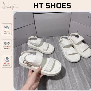 (Sẵn)Dép sandal C quai da mảnh đế bằng 2cm phong cách trẻ trung dành cho nữ dễ phối đồ hàng FULLBOX G14