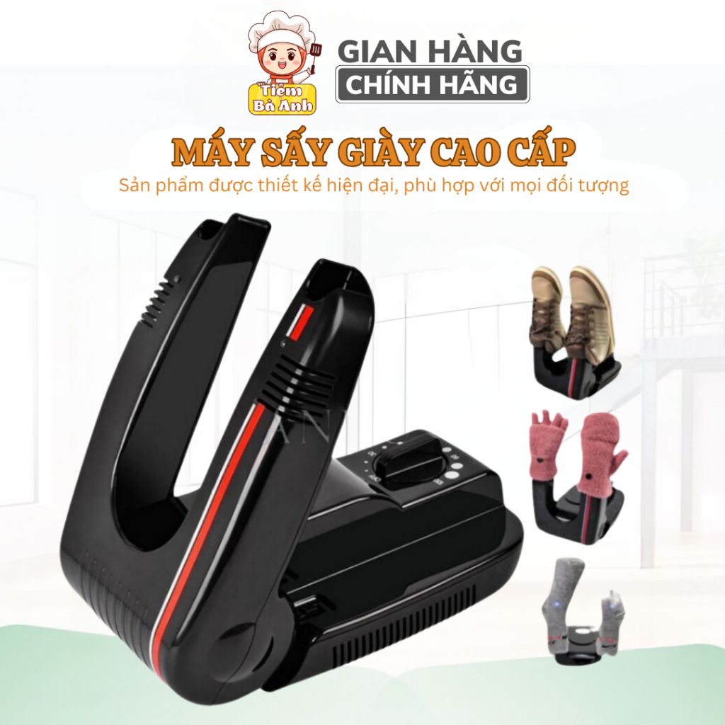 Máy sấy giày, làm khô khử mùi hôi tất vớ, diệt vi khuẩn cho giày của bản, nhiệt tỏa đều làm khô nhanh, bảo hành 12 tháng