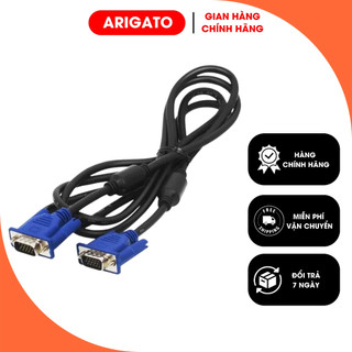 [Hàng xịn] Dây VGA 1,5M Đen Đầu Xanh Hoặc Đen Chống Nhiễu Cực Tốt