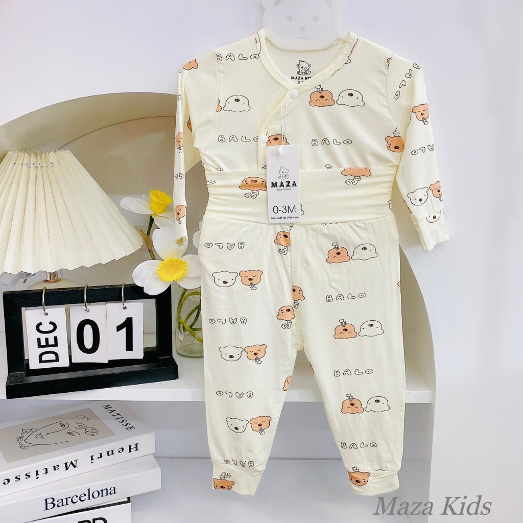 Bộ dài thun lạnh cúc lêch cap cao cho bé
