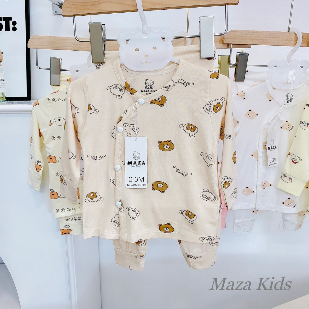 Bộ dài thun lạnh cúc lêch cap cao cho bé