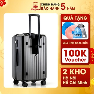 Vali kéo du lịch Kingsun hình hộp khoá kéo P37 size 29