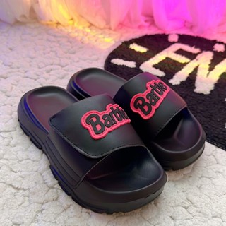 Dép BarBie Quai Ngang Xé Dán Nam Nữ Cá Tính Đế Cao 4 Phân - Form Rộng - Chọn Giảm 1 size - TẶNG VỚ - HMA-haim