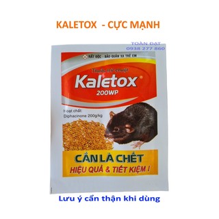 Thuốc diệt chuột kaletox gói 3g cực mạnh - diệt chuột killrat gói 40g
