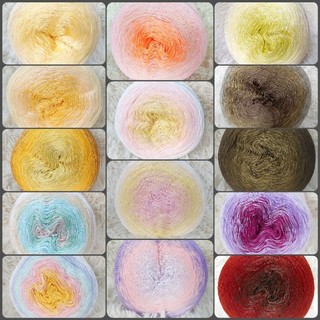 Cuộn sợi cầu vồng lụa silk chuyên làm áo dài, áo đầm, cỡ 0.8mm