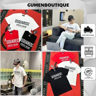  Áo Thun Nam DSQ In Chữ Siêu Đẹp - Áo Phông Nam Nữ DSQ In Chữ Siêu Chất 