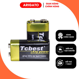 Pin 9v Vuông Giá Rẻ Pin Tcbest Xịn Dùng Cho Test Mạng Mà Mic ARIGATO PV9V