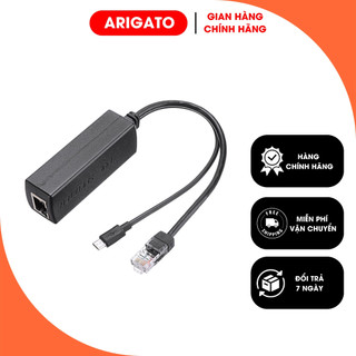 Balun Chuyển Đổi POE Cho Camera IP Khoảng Cách Truyền 80M - Nguồn POE 15V 0.8A Kèm Dây Nguồn Laptop Cho Camera ARIGATO