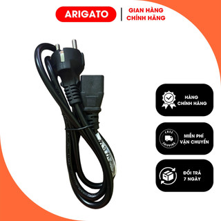 Sỉ 8K - Dây Nguồn Máy tính PC 1.5m Xám Đen 2 Chấu 3 Chấu Loại Tốt ARIGATO