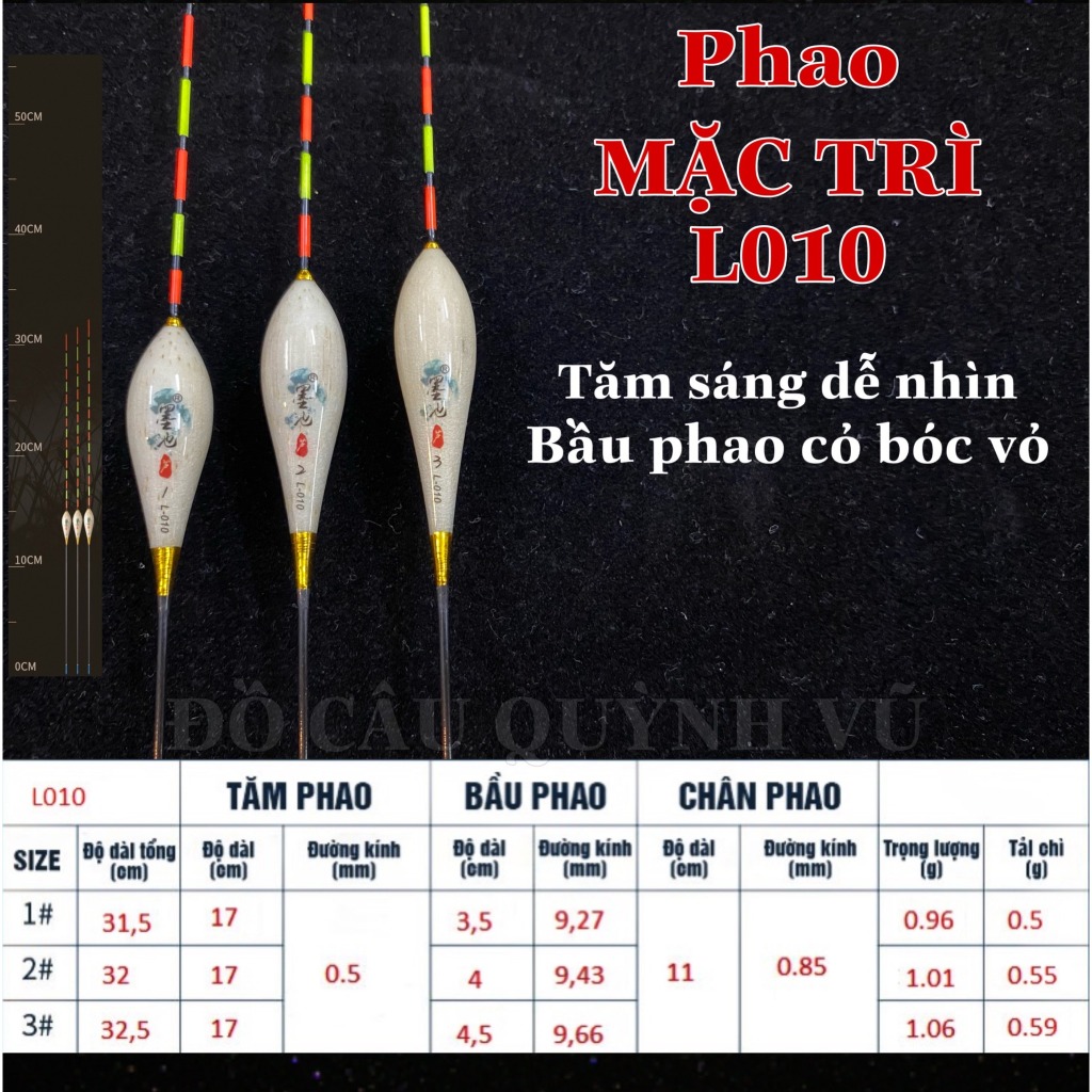 Phao cỏ chuyên diếc Mặc Trì ăn chì từ 0.55g, phao cỏ câu cá, câu đơn, câu đài