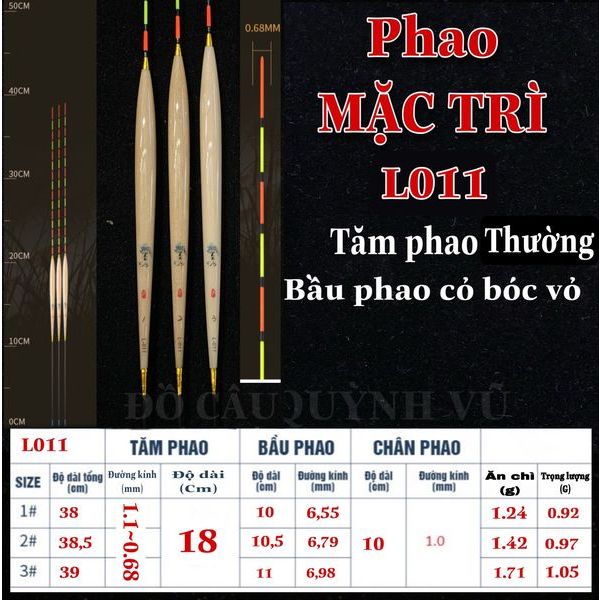 Phao cỏ chuyên diếc Mặc Trì ăn chì từ 0.55g, phao cỏ câu cá, câu đơn, câu đài