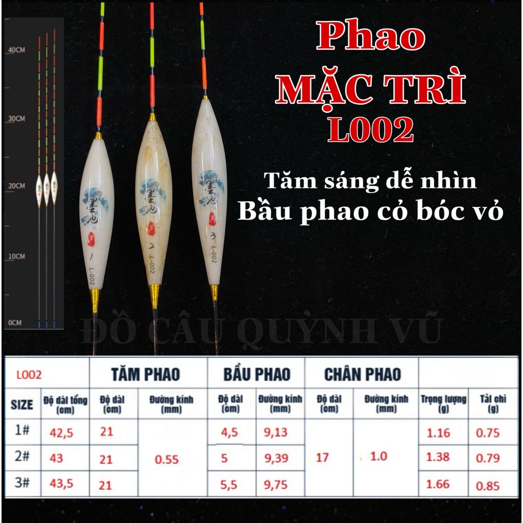 Phao cỏ chuyên diếc Mặc Trì ăn chì từ 0.55g, phao cỏ câu cá, câu đơn, câu đài