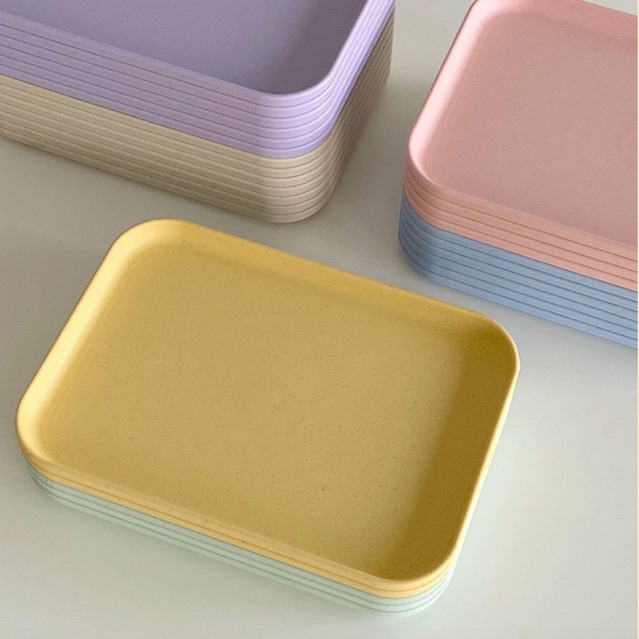 KHAY PASTEL ĐA NĂNG ĐỰNG CHÉN, DĨA, THỨC ĂN - PHONG CÁCH HÀN QUỐC